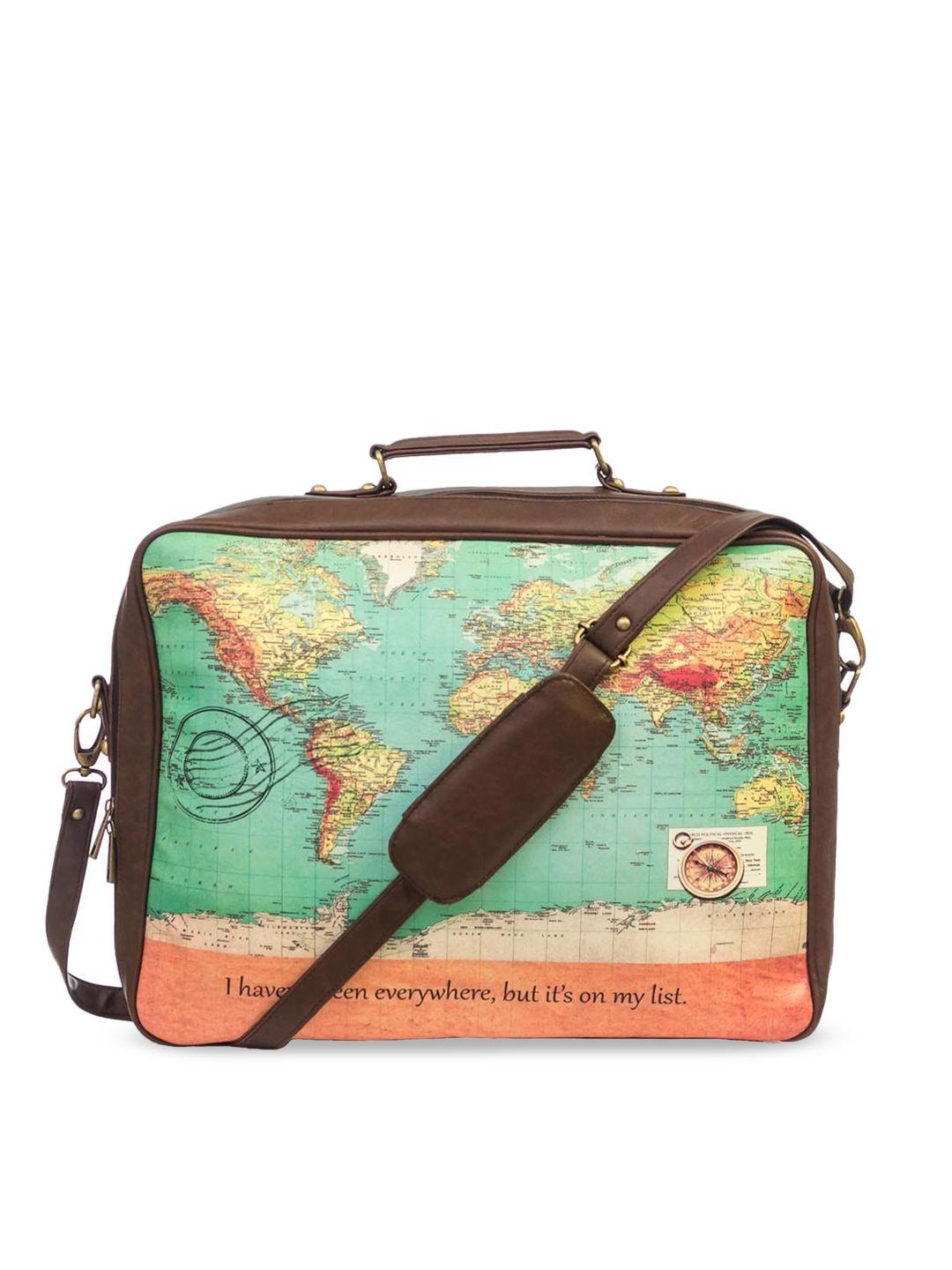 bandbox women brown printed messenger bag