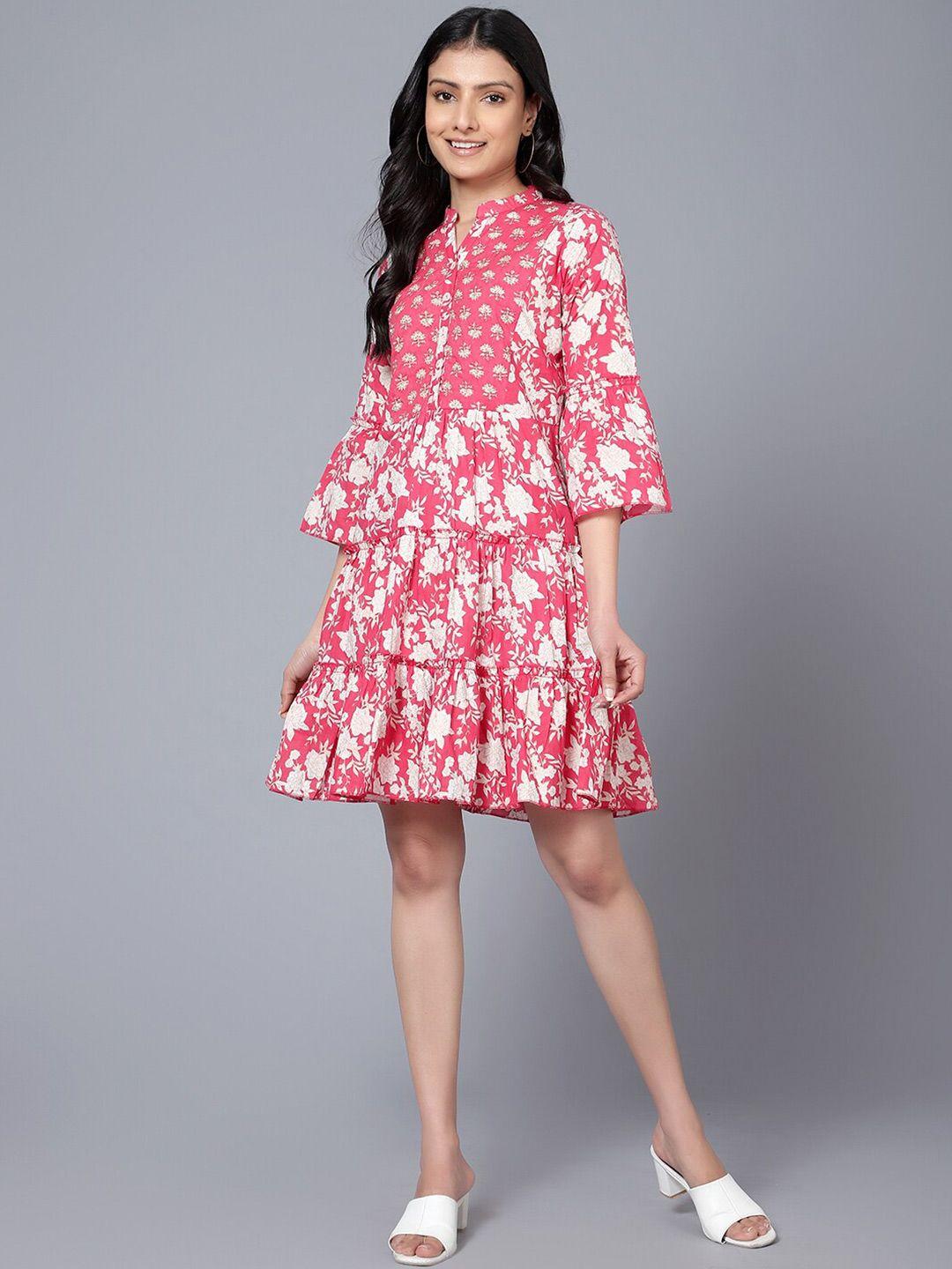 bani women floral printed pure cotton a-line dress