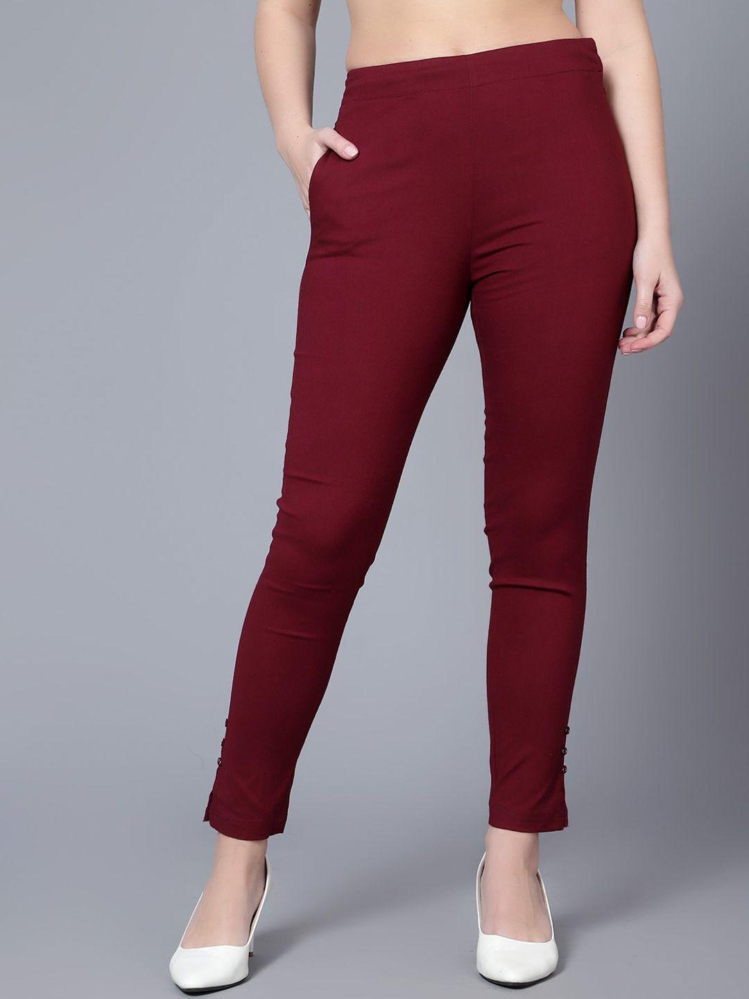 bani women slim fit cigarette trousers