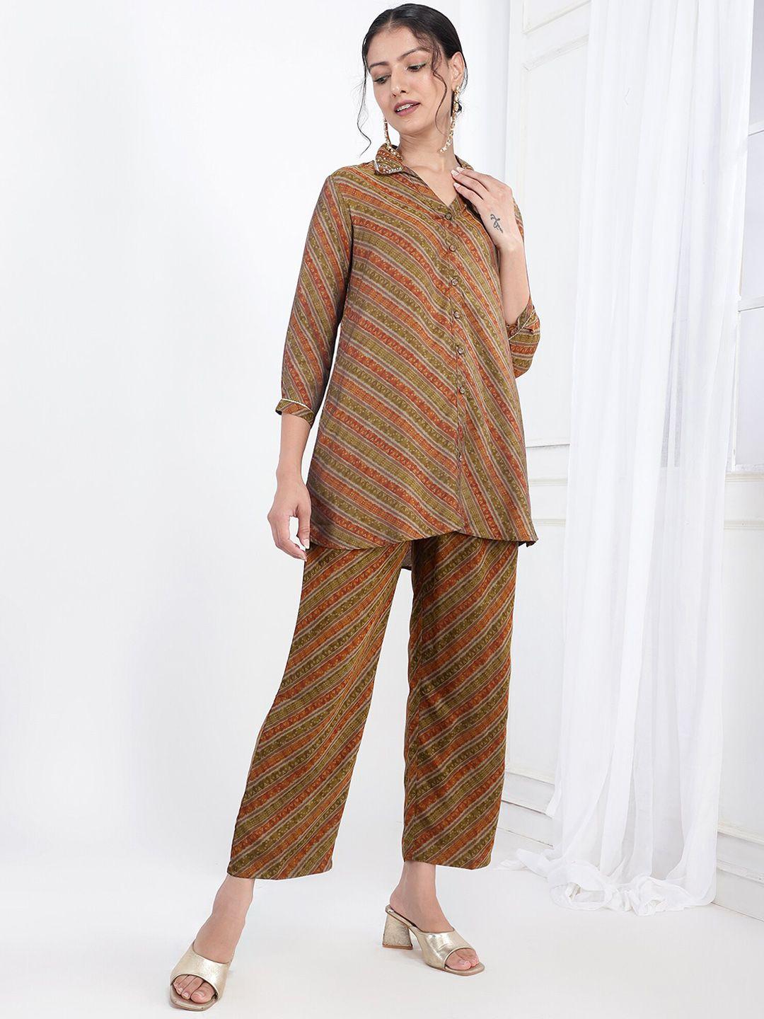 bani women women printed tunic with trouser co-ords