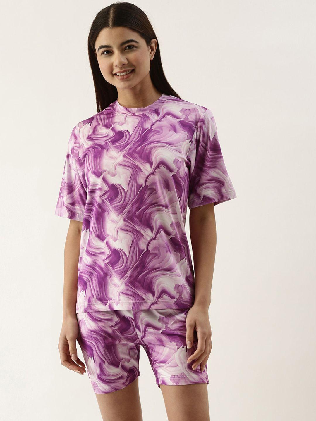 bannos swagger abstract printed night suit