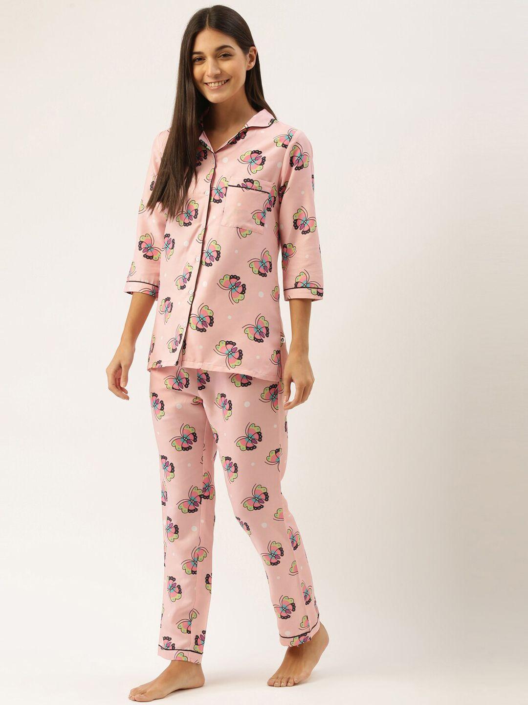 bannos swagger conversational printed night suit