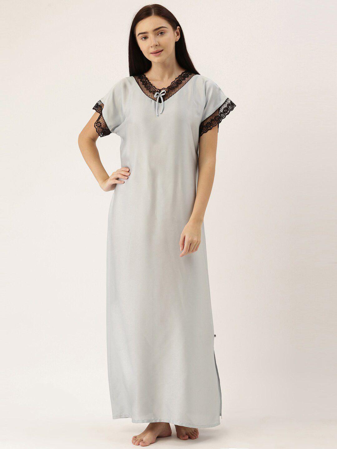 bannos swagger grey maxi nightdress