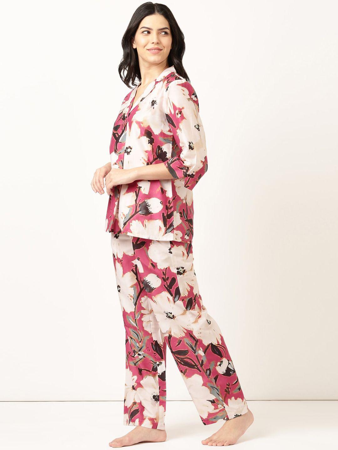 bannos swagger printed top & trousers co-ords