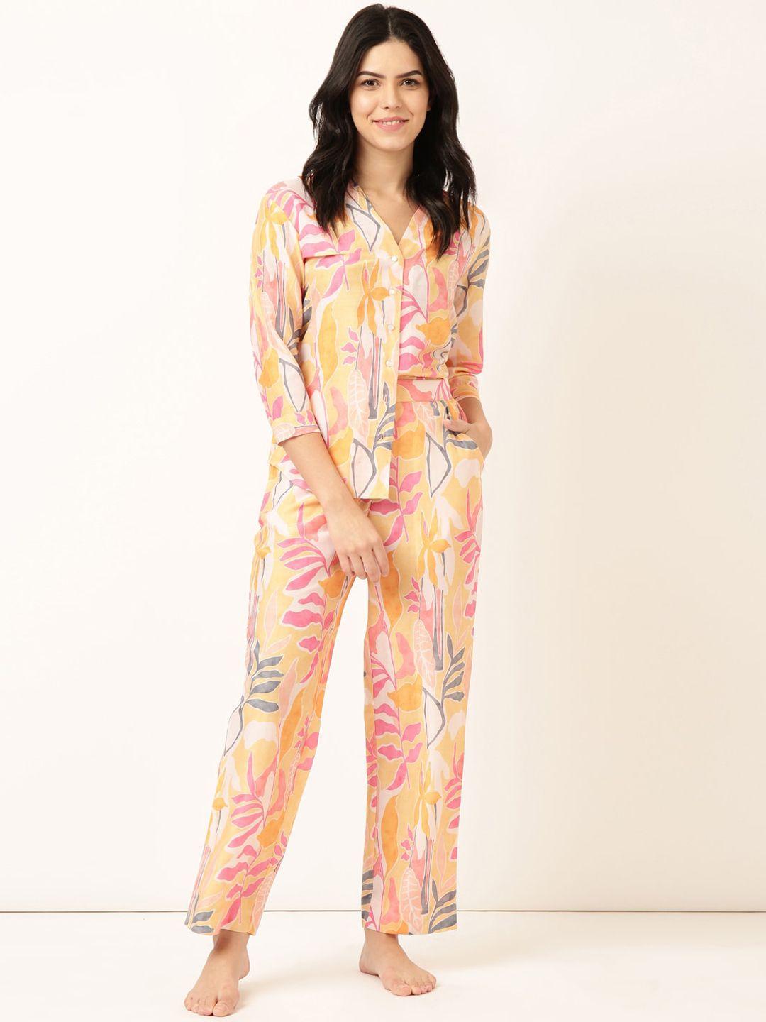 bannos swagger tropical printed co-ords