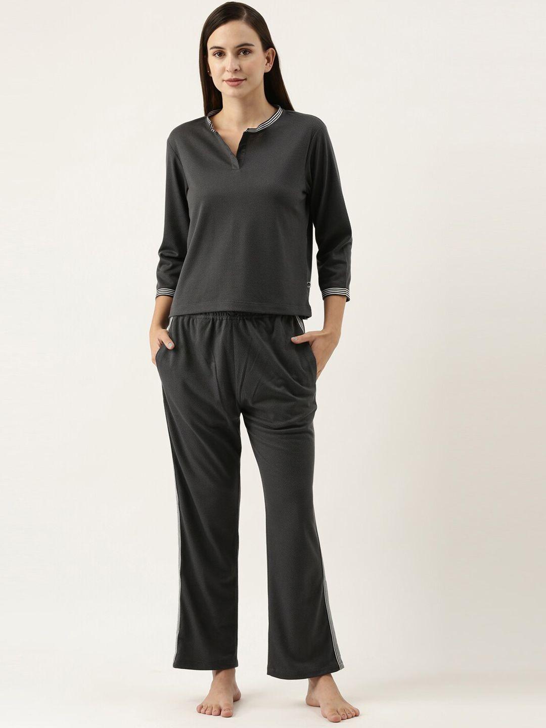 bannos swagger women grey night suit