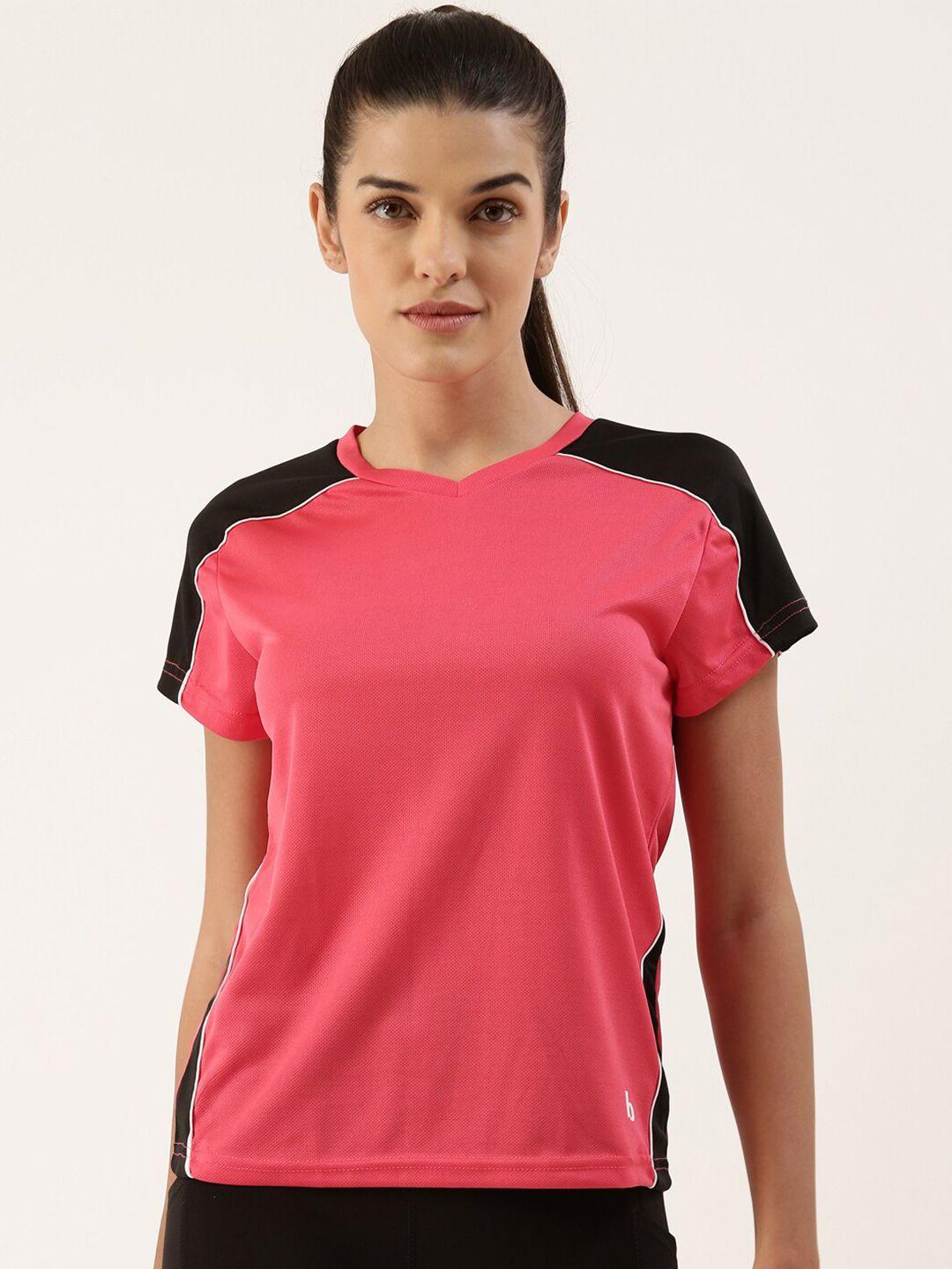 bannos swagger women pink anti static t-shirt