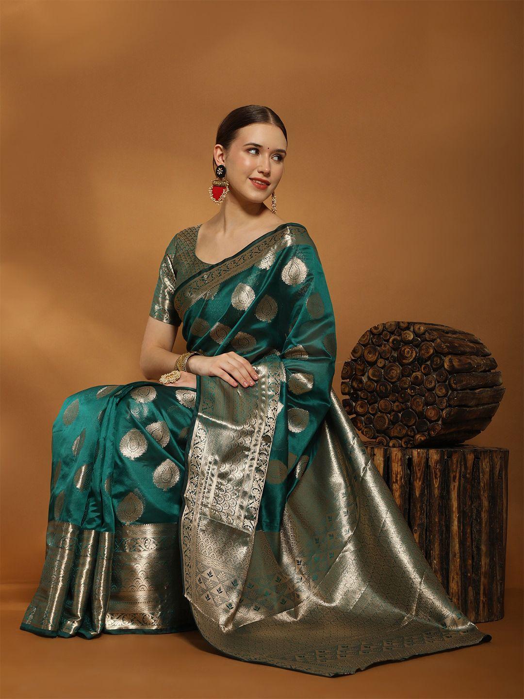 bansari textiles ethnic motifs woven design zari organza banarasi saree