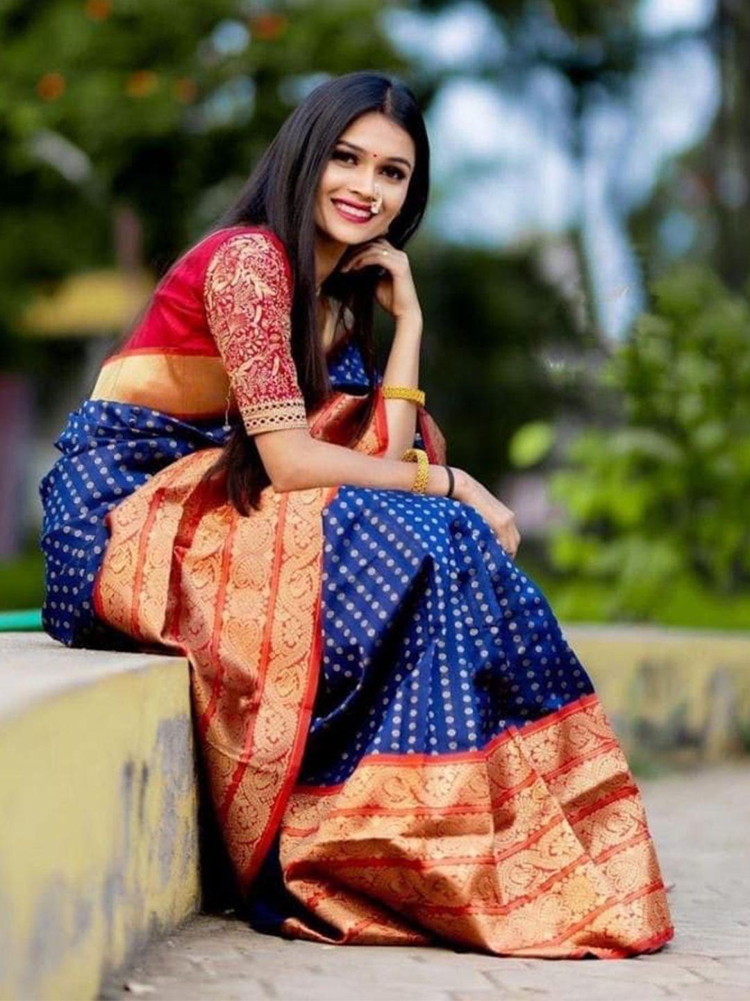 bansari textiles geometric woven design zari pure silk kanjeevaram saree