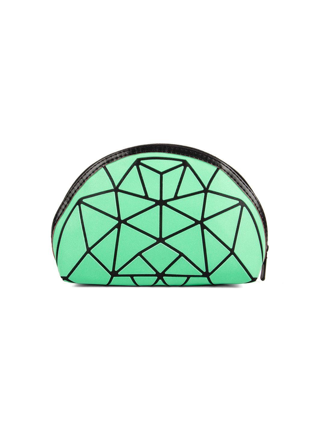 baomi geometric multipurpose pouch range silver color soft one size handbag