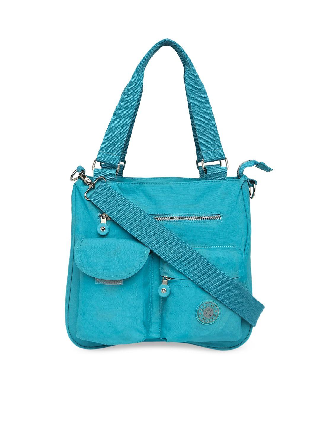 baomi blue shopper handheld bag