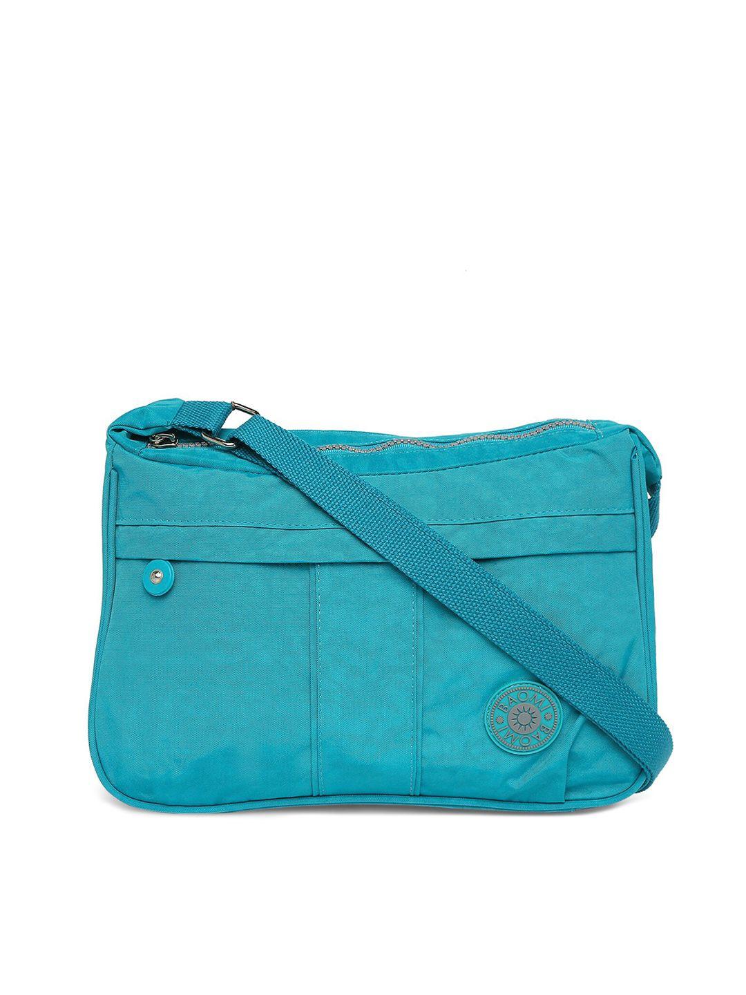 baomi blue structured sling bag