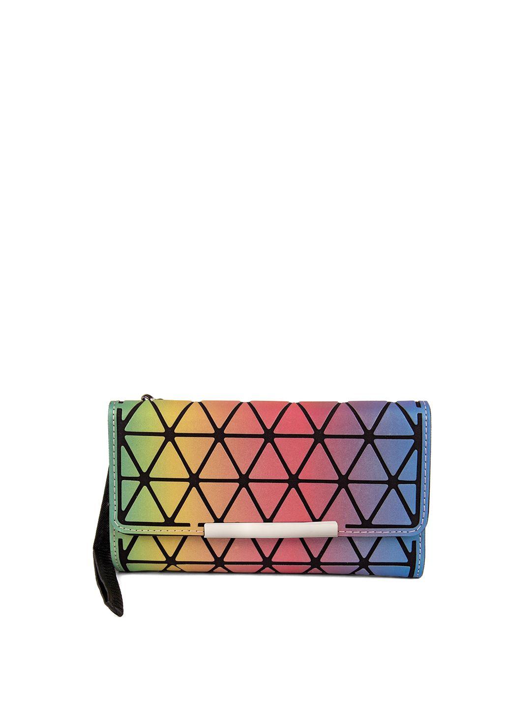 baomi geometric range assorted color soft one size clutch