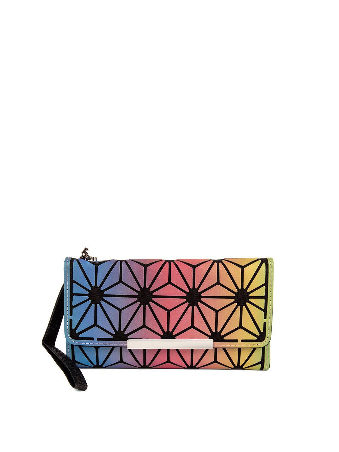 baomi geometric range assorted color soft one size clutch