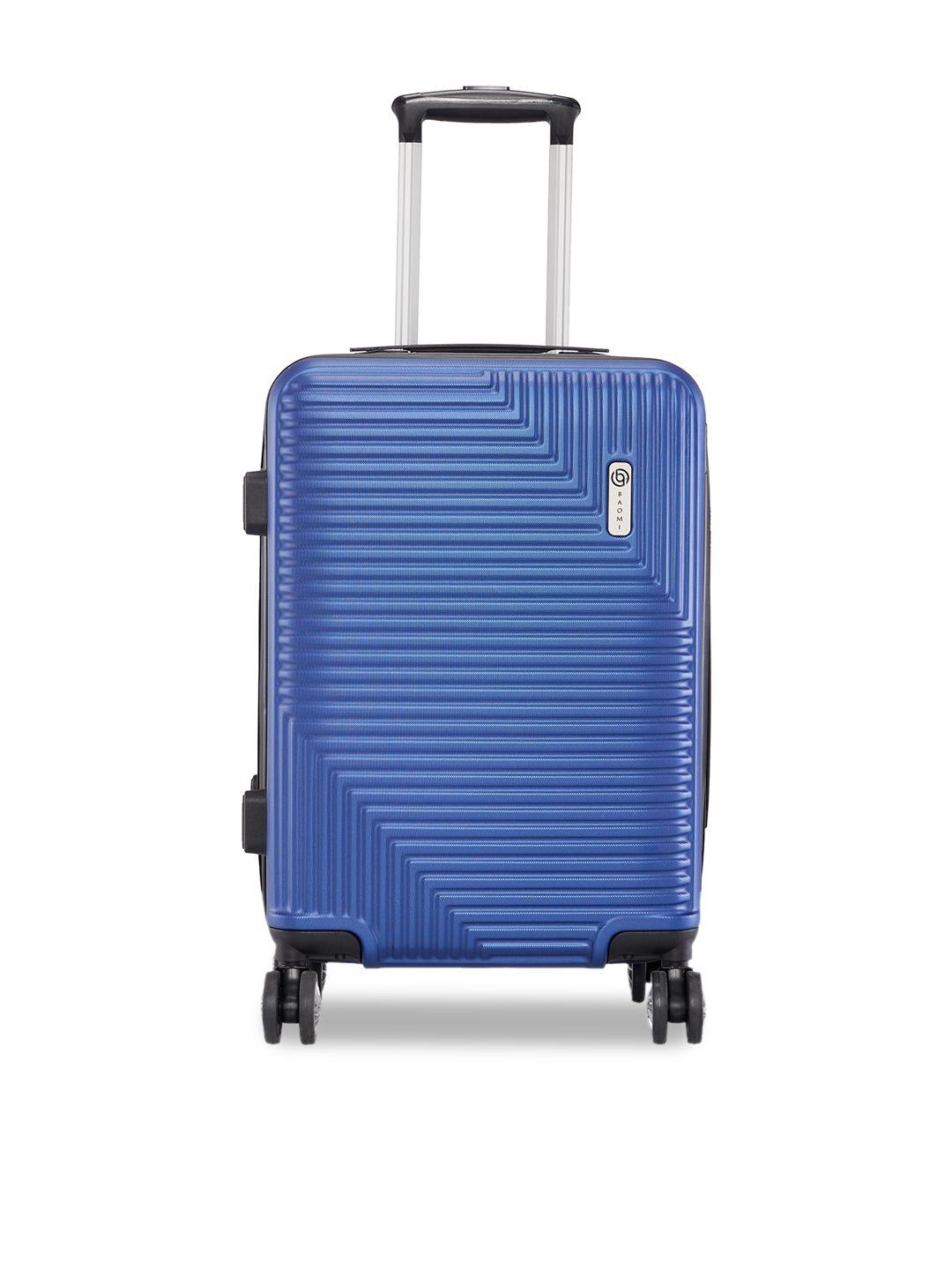 baomi hard-sided textured cabin trolleysuitcase