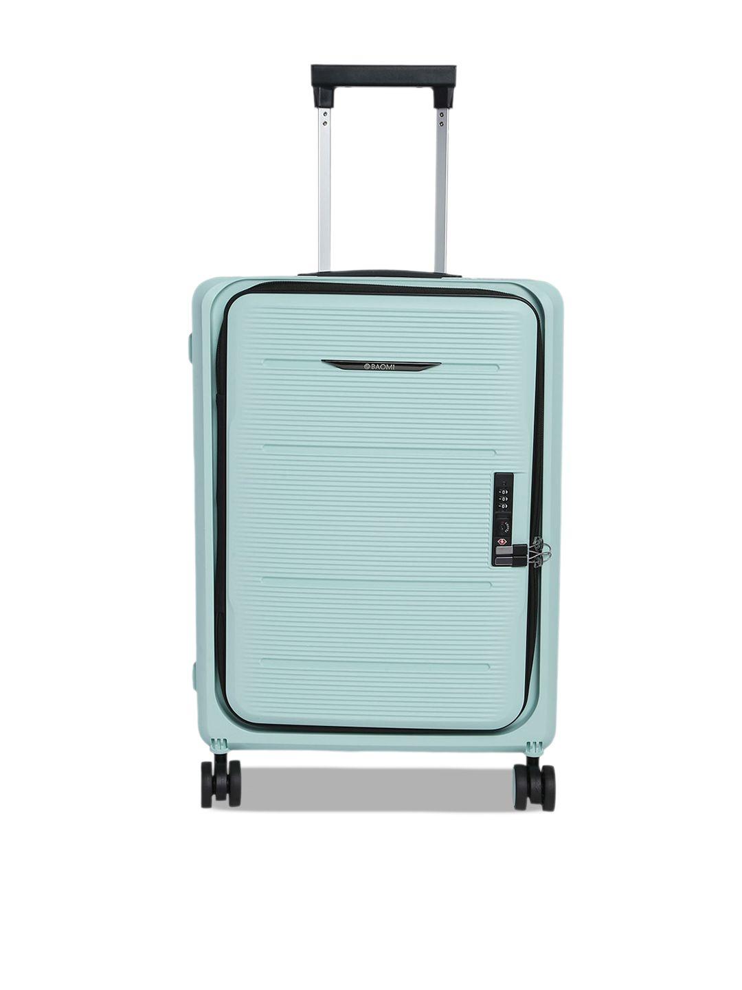 baomi hard-sided textured cabin trolleysuitcase