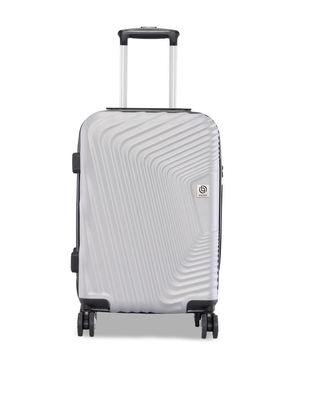 baomi hard-sided textured cabin trolleysuitcase