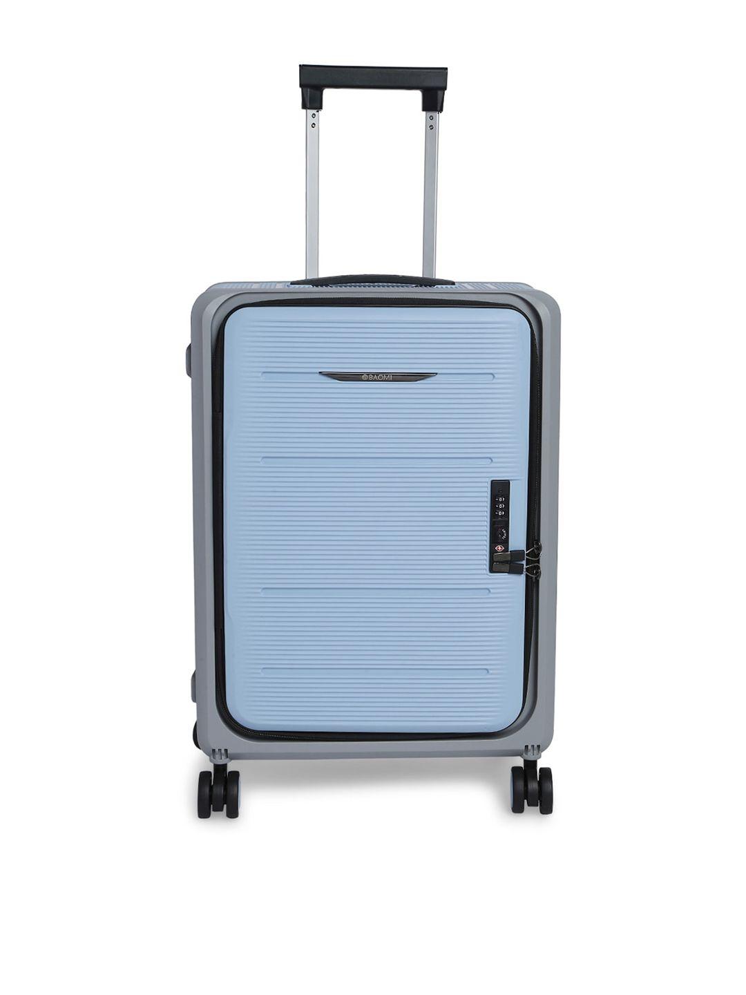 baomi hard-sided textured cabin trolleysuitcase