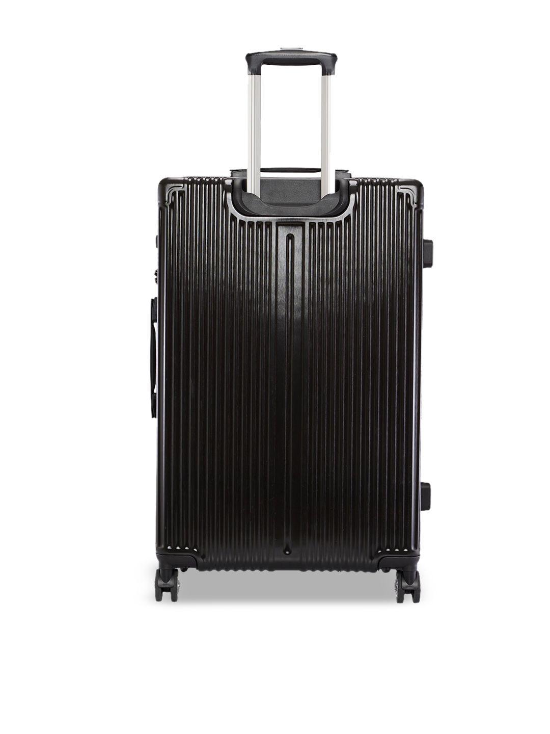 baomi hard-sided textured large trolleysuitcase