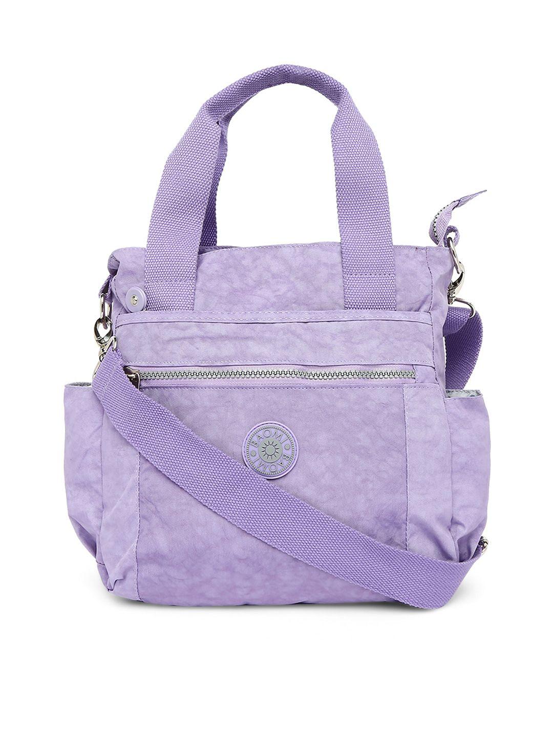 baomi lavender oversized shopper handheld bag