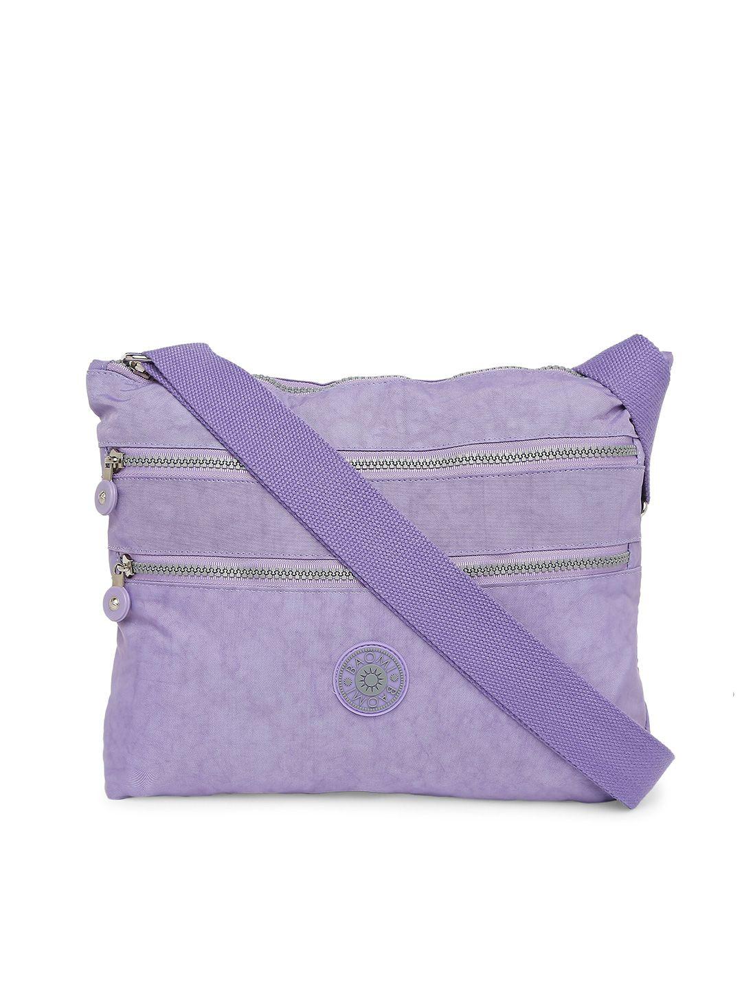 baomi lavender swagger sling bag
