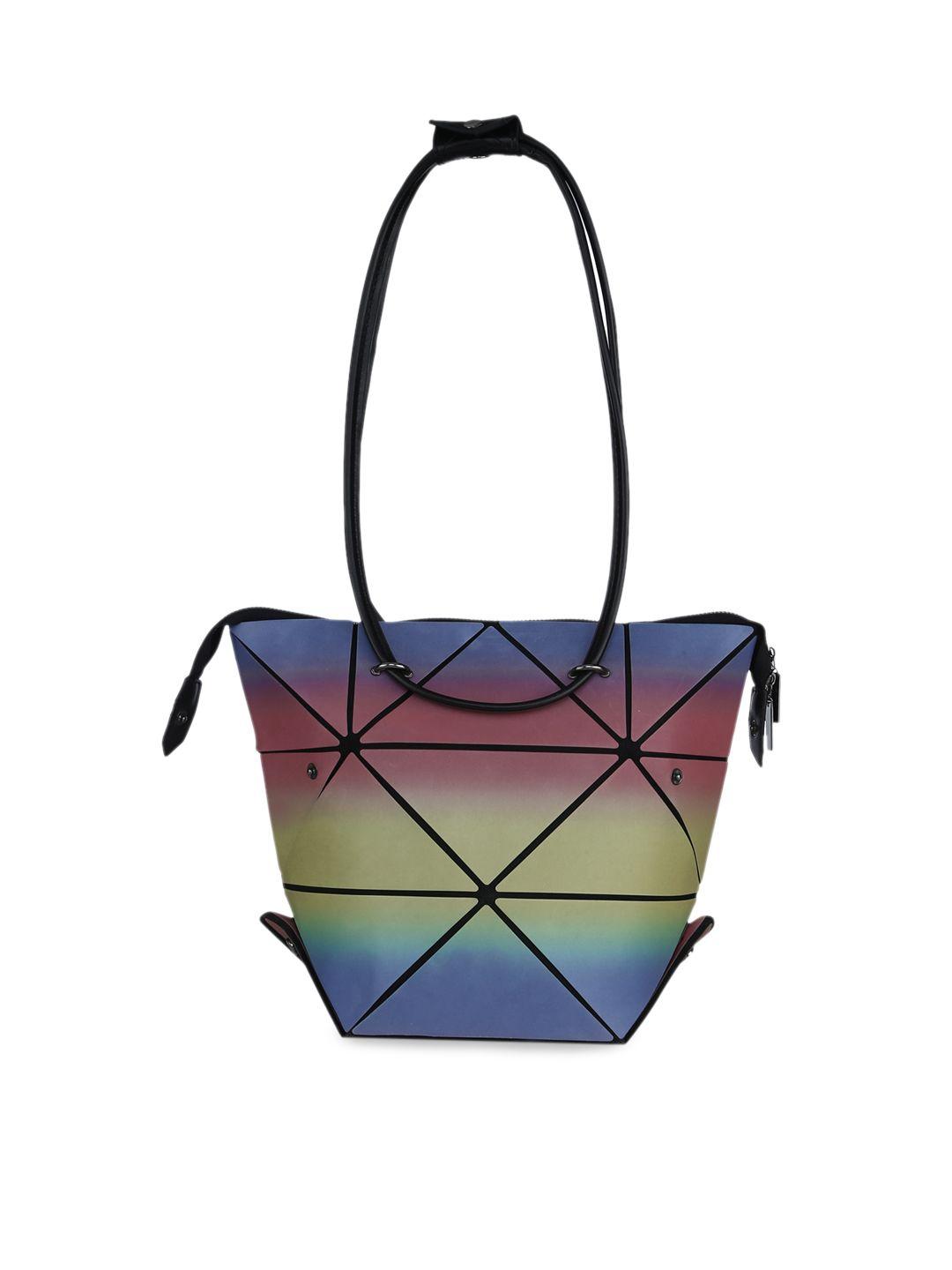 baomi multicoloured geometric range tote bag