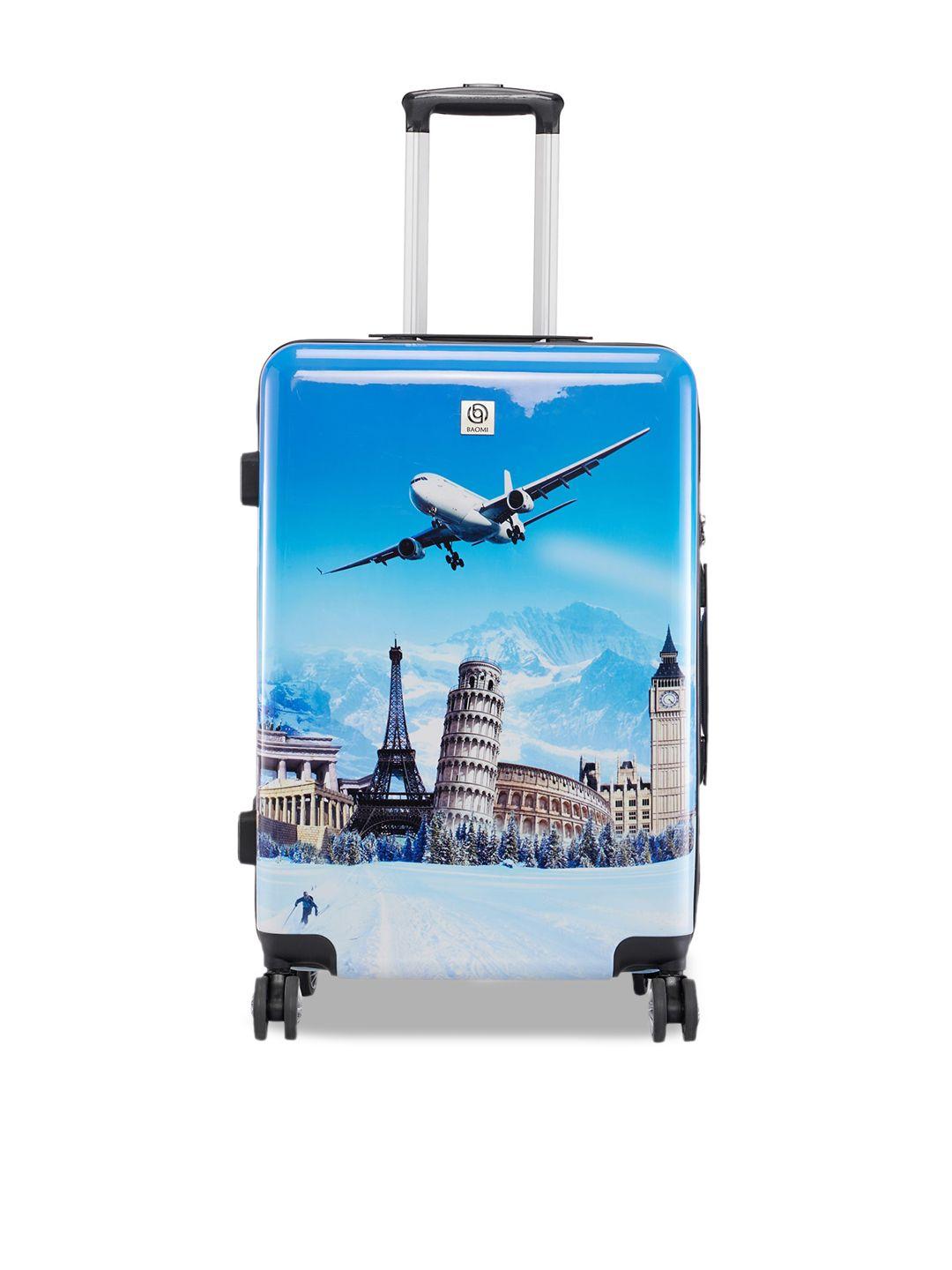 baomi printed hard-sided medium trolley suitcase