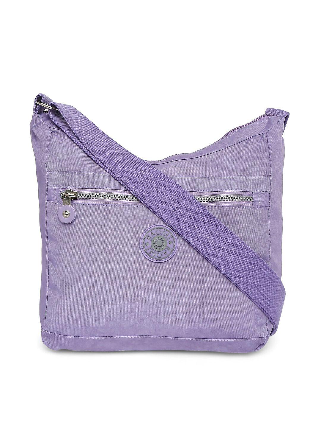 baomi purple half moon sling bag