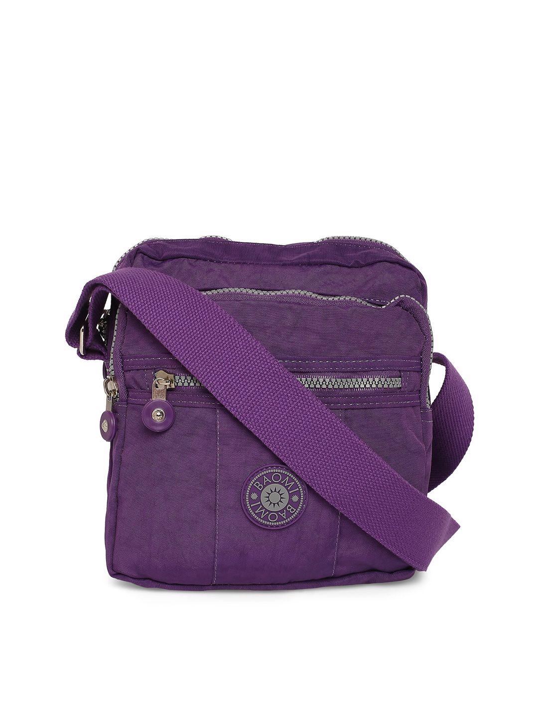 baomi purple oversized sling bag