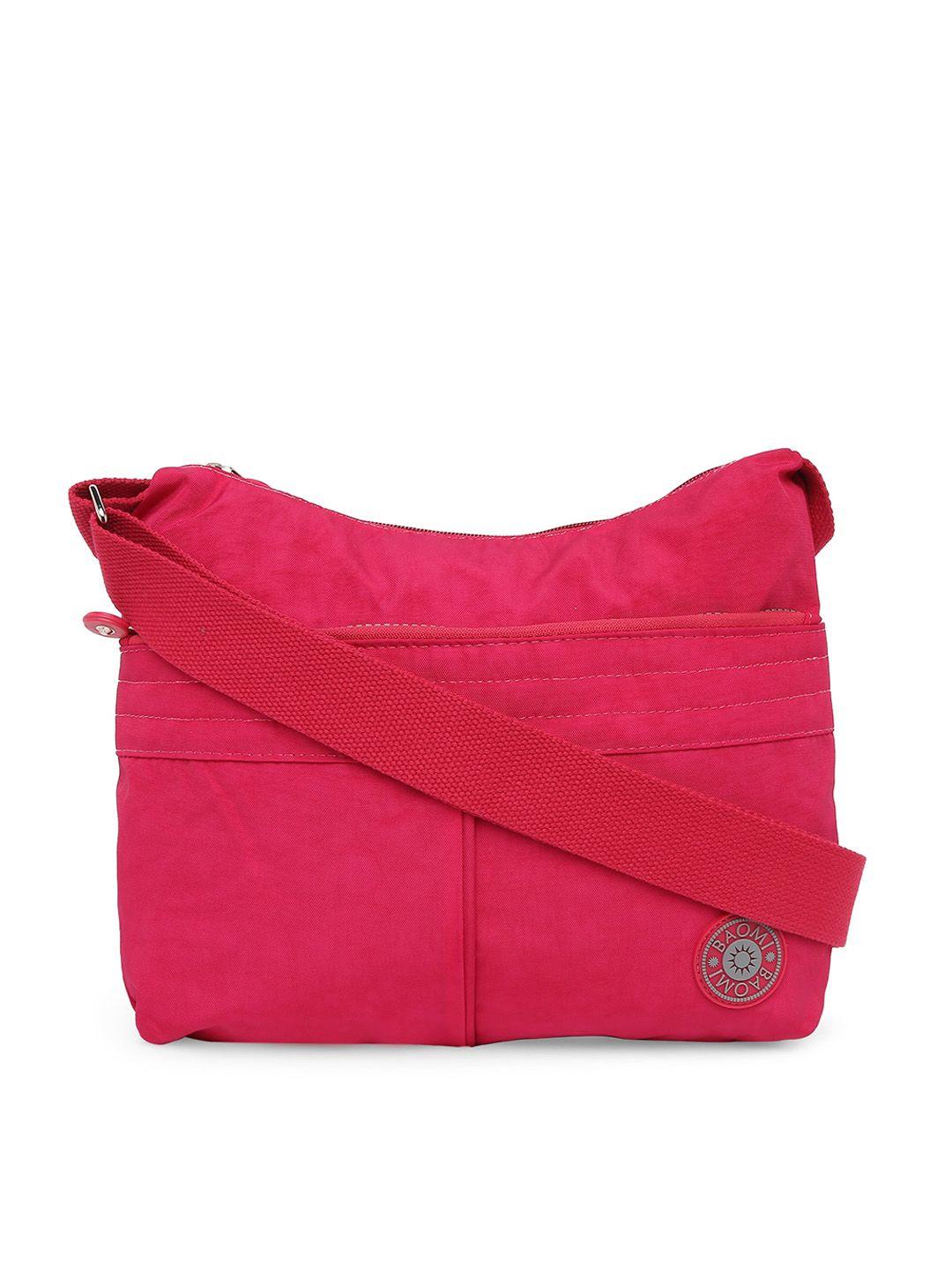 baomi red oversized sling bag