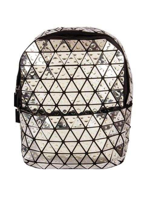 baomi silver medium backpack