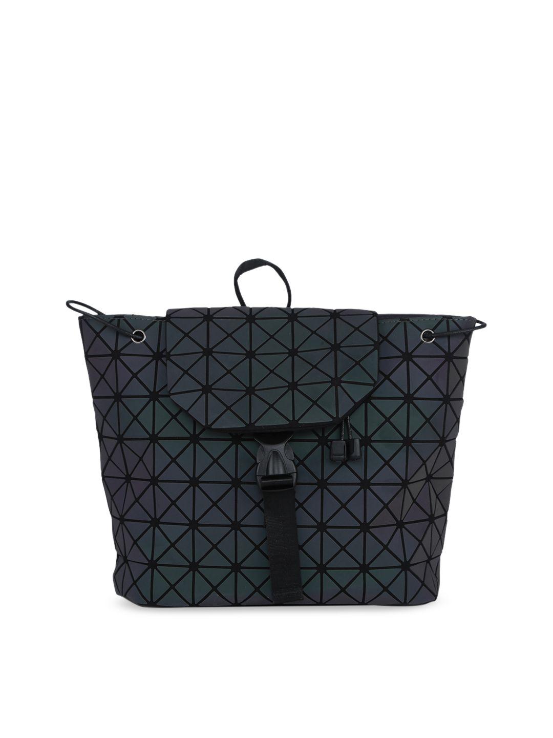 baomi women charcoal grey geometric range non reflective backpack