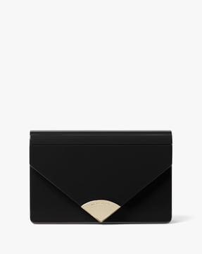 barbara envelope clutch with detachable chain strap