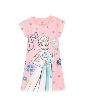 barbie print a-line dress