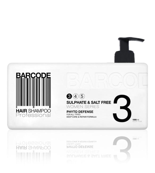 barcode professional sulphate & salt free women series hair shampoo - 1000 ml