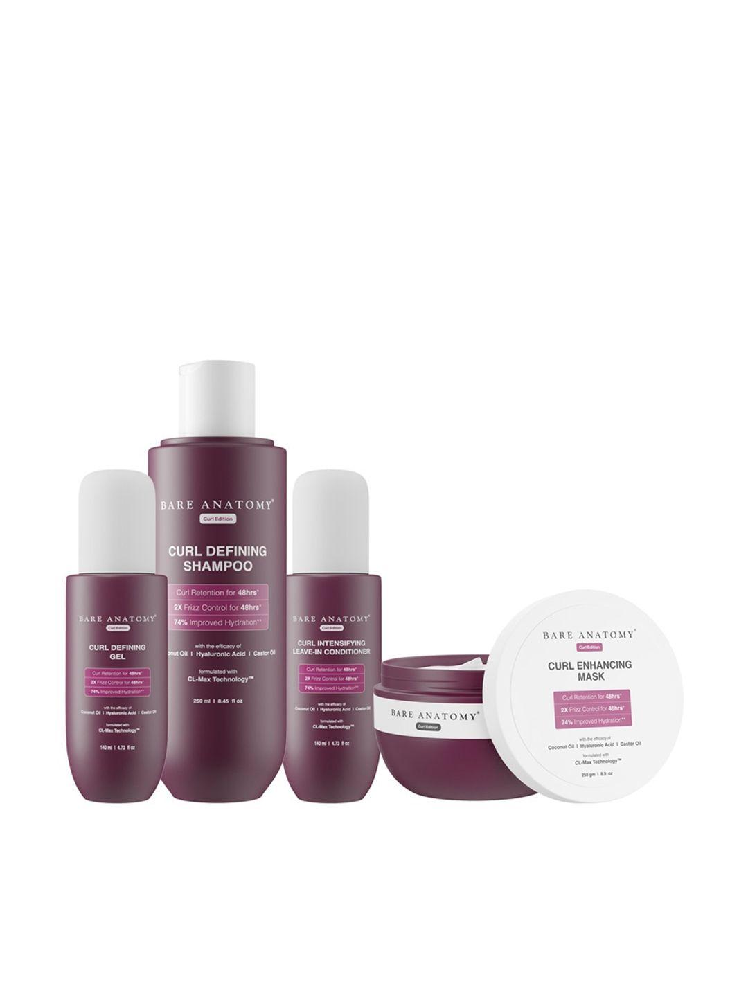 bare anatomy set of 4 curl hair care kit