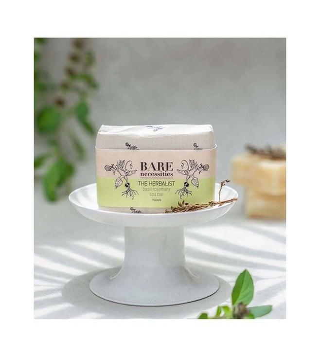 bare necessities basil rosemary spa bar - the herbalist - 75 gm