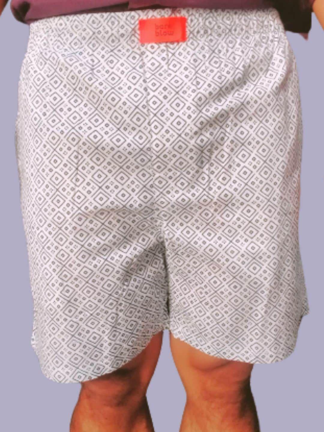 bareblow geometric printed cotton boxers bbbx184s
