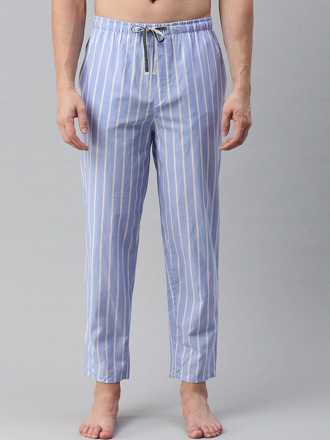 bareblow men mid-rise striped pyjama pants