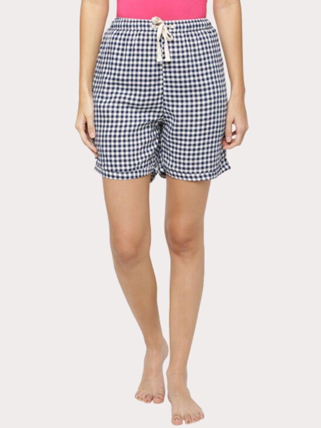 bareblow women checked outdoor with technology shorts