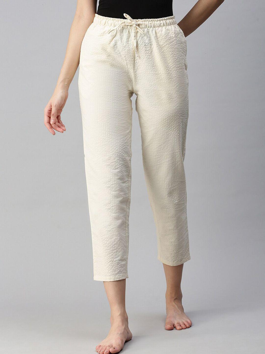 bareblow women mid-rise cotton lounge pants