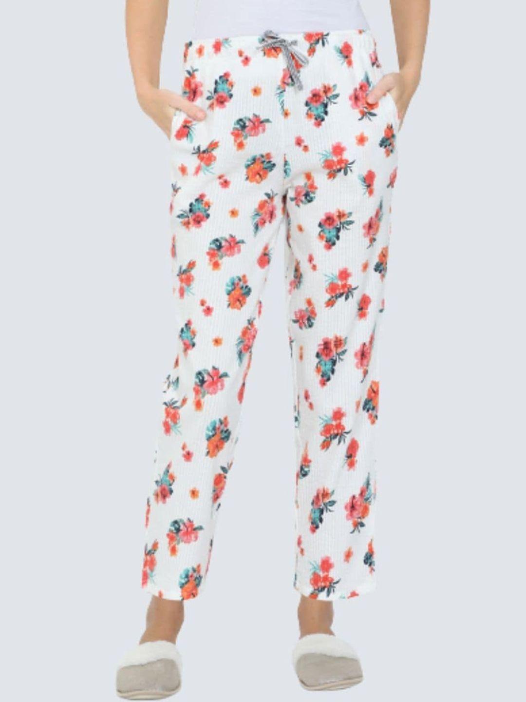 bareblow women printed cotton lounge pants