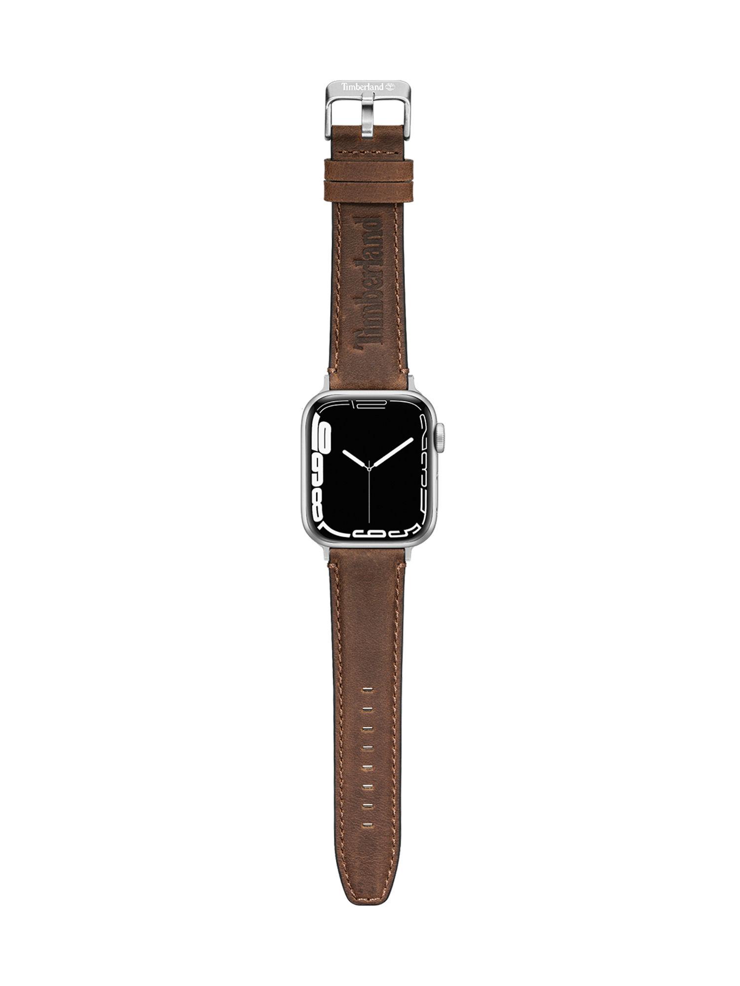 barnesbrook strap for apple/samsung smart watch 20mm brown color leather - tdoul0000703
