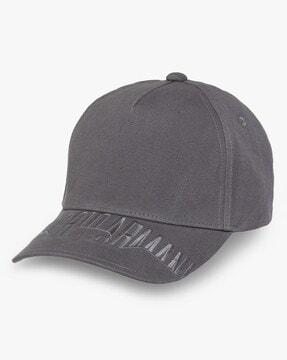 baseball cap with embroidered logo