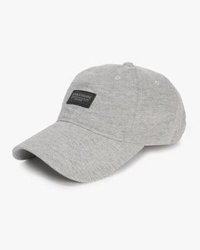 baseball cap with brand applique
