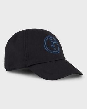 baseball cap with logo detailing