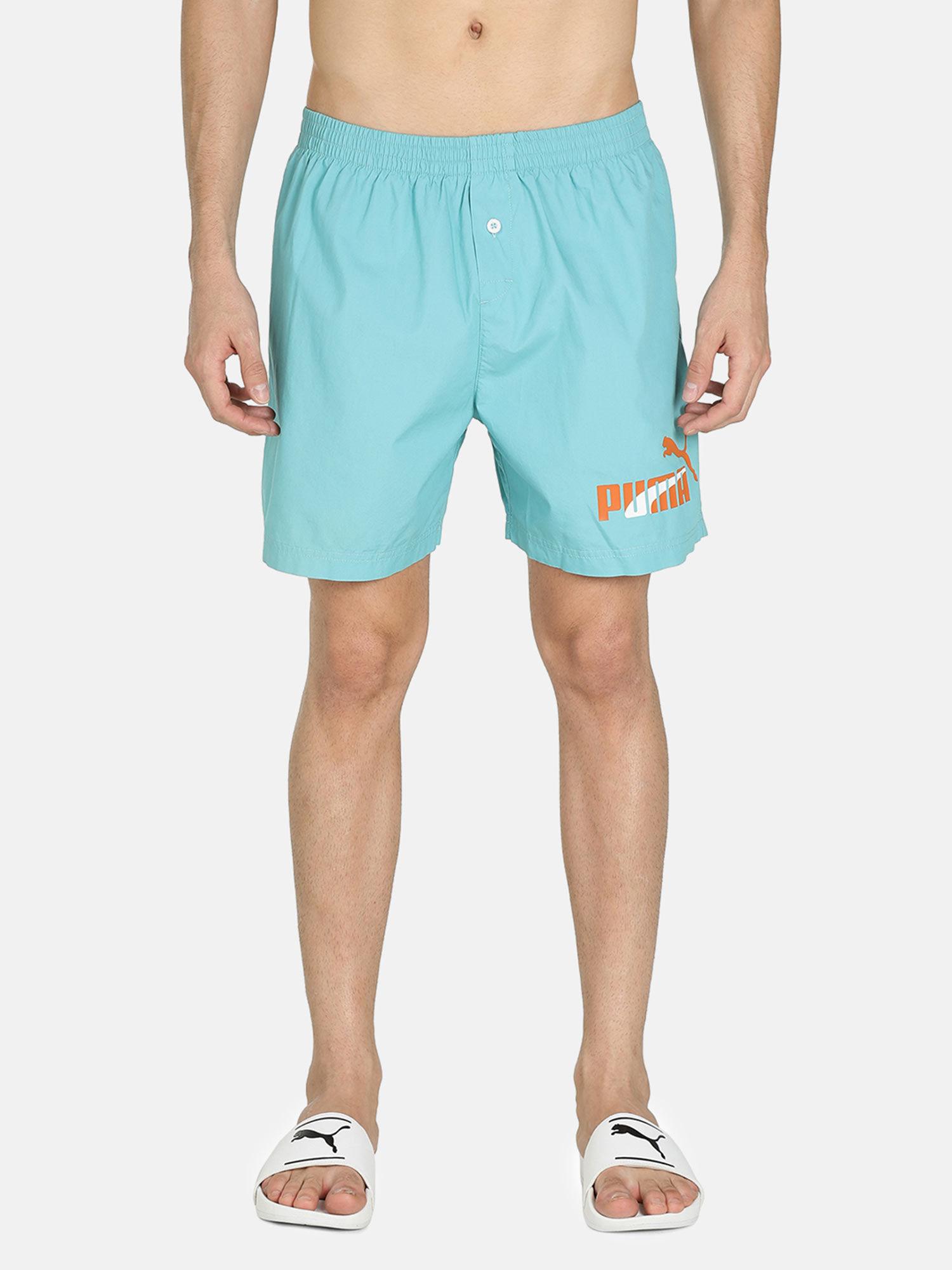 basic woven blue boxer