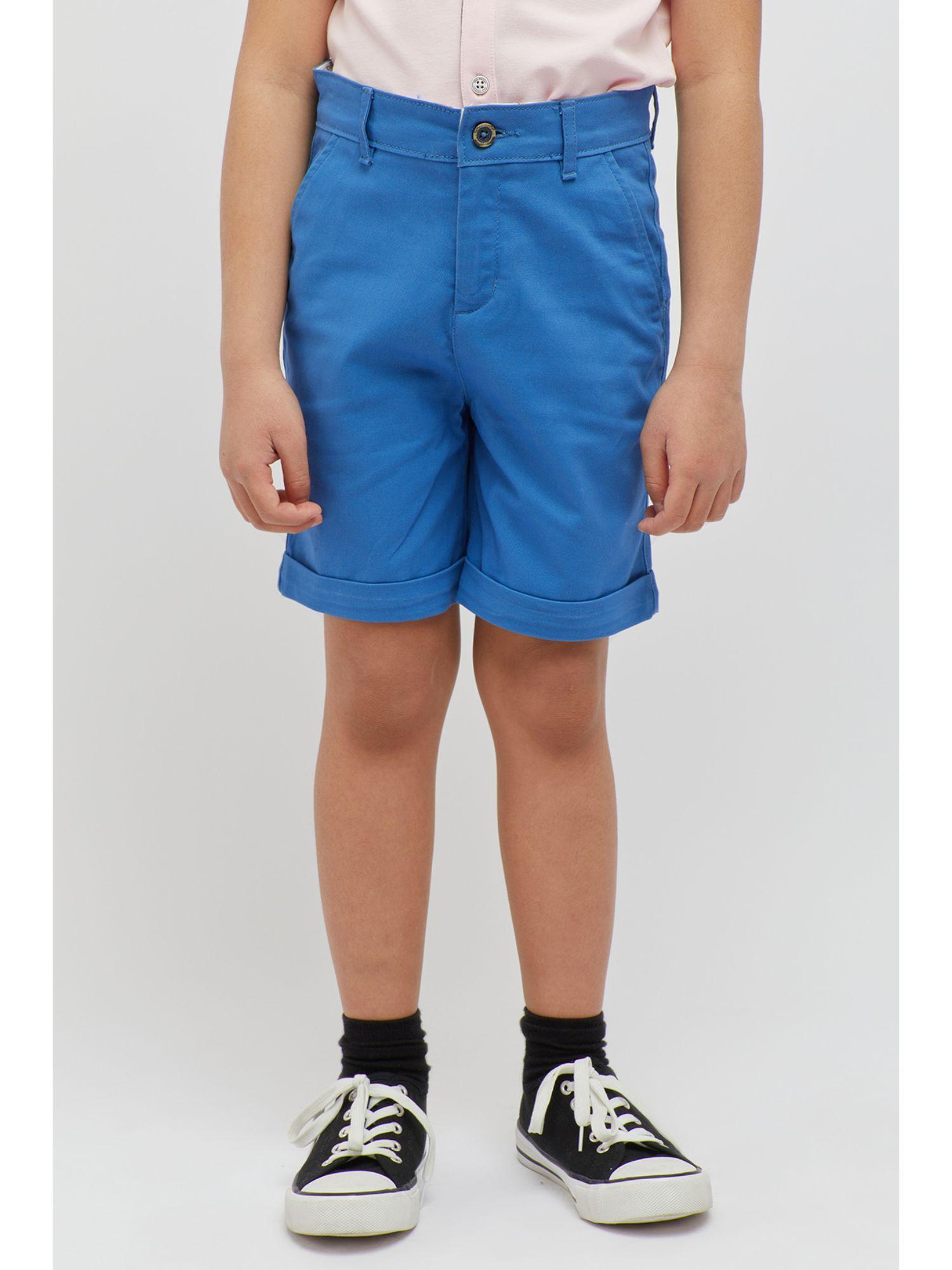 basic blue shorts