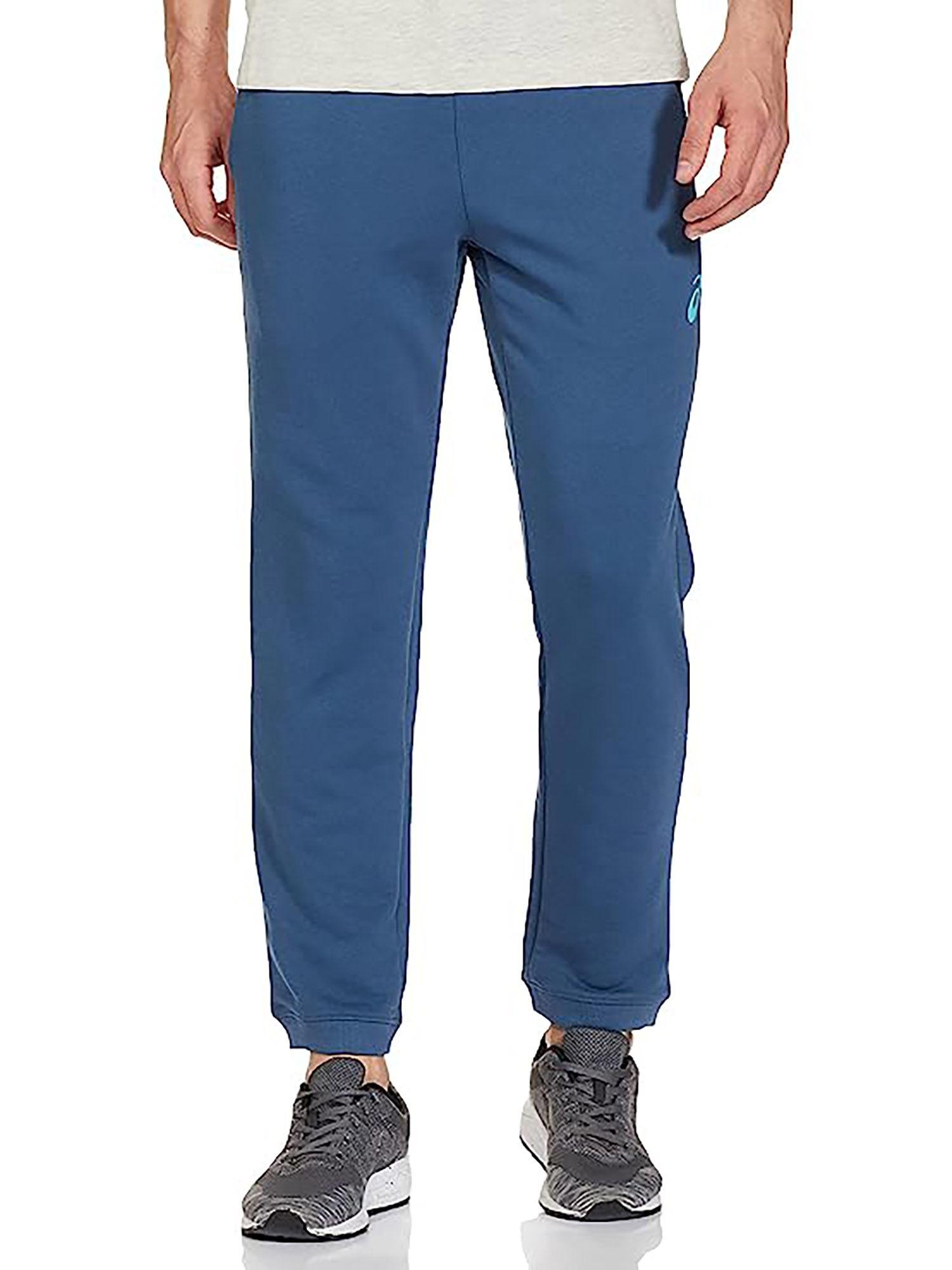 basic logo blue men sweatpant