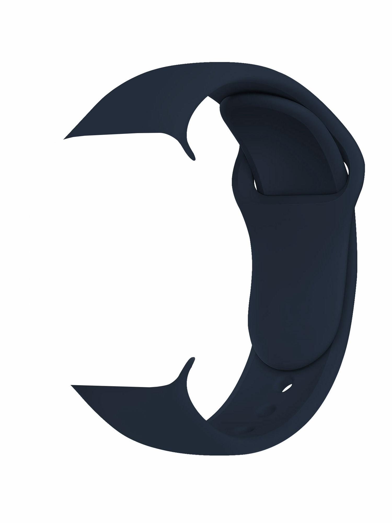 basic solid navy blue apple watch strap